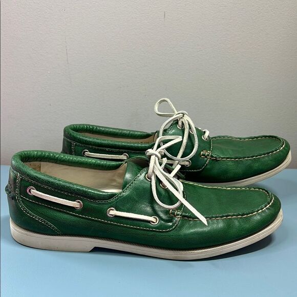 Cole Haan Hayden Tumbled Green Boat Shoes 11.5 - Picture 5 of 8